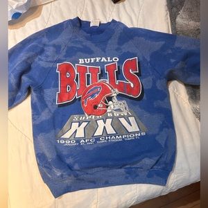 Vintage Buffalo Bills Crewneck Sweatshirt 1990 Super Bowl